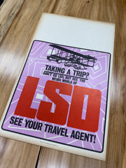 SUPER RARE LSD First Edition Window Card - 14 x 22