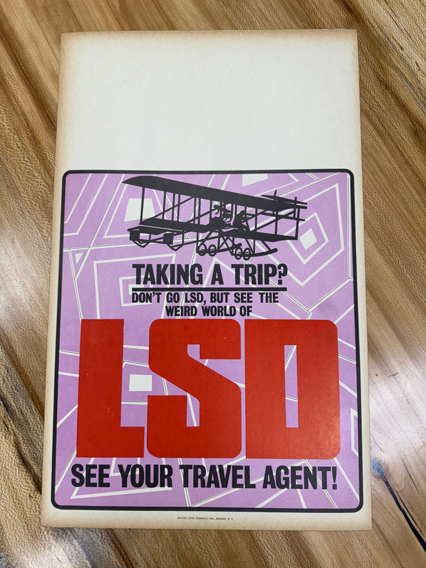 SUPER RARE LSD First Edition Window Card - 14 x 22