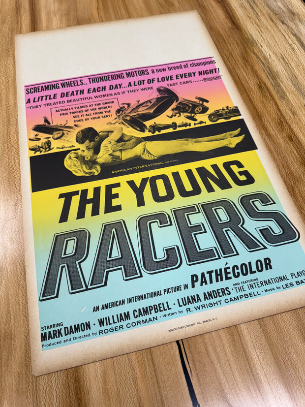 The Young Racers First Edition Standard Original Movie Cards/Posters - 14 x 22