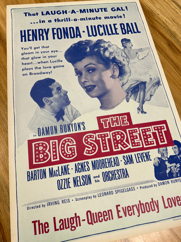 The Big Street First Edition Premium Original Movie Cards/Posters - 14 x 22