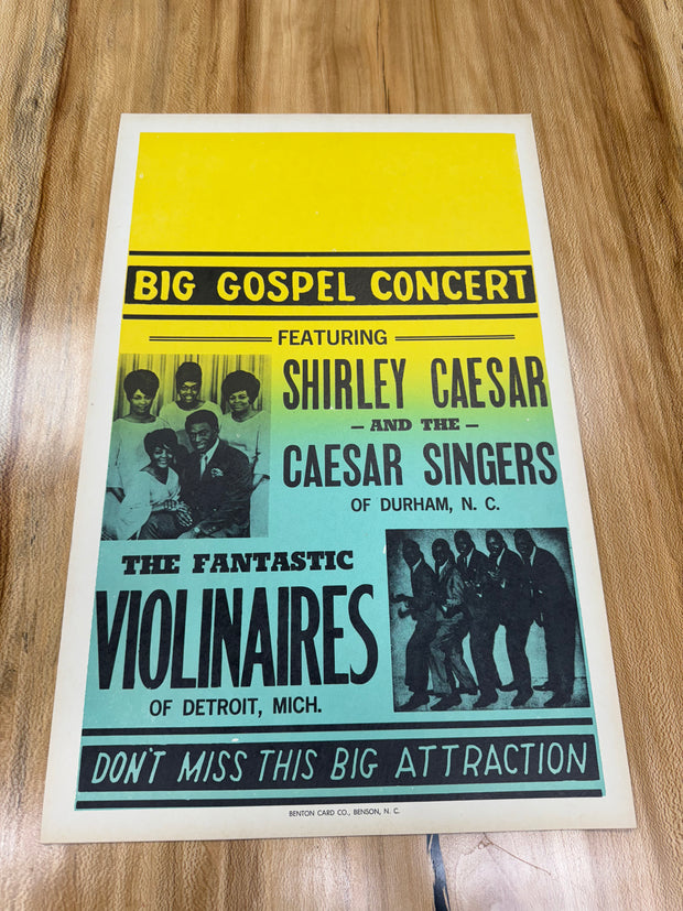 Big Gospel Concert First Edition Standard Original Movie Cards/Posters - 14 x 22